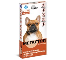 Капли для собак 4-10 кг МегаСтоп 1 мл №4 ProVet