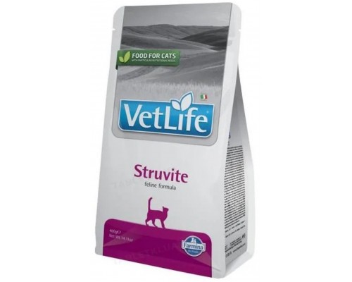 Сухий корм для котів Vet Life Struvite  для розчинення струвітних уролітів 400 г Farmina
