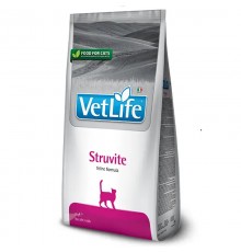 Сухой корм для кошек Vet Life Struvite для растворения струвитных уролитов 2 кг Farmina