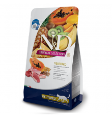 Сухий корм  для стерилізованих котів Фарміна Farmina N&D Tropical Selection Neutered з ягням та тропічними фруктами 1,5 кг