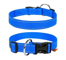 Нашийник для собак Dog extreme нейлоновий регульований Ш 20 мм Д 25-40 см блакитний Collar
