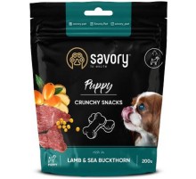 Ласощі для цуценят Сейворі Savory для здорового росту ягня і облепиха 200 г