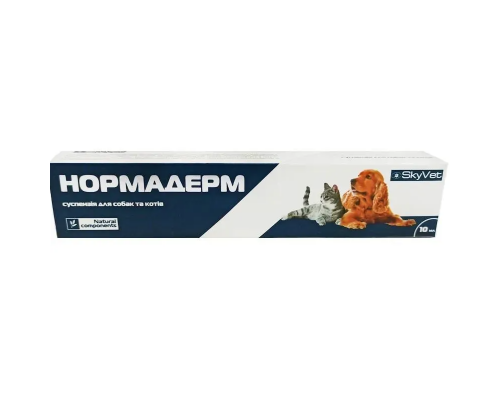 Нормадерм суспензія оральна для котів та собак шприц 10 мл