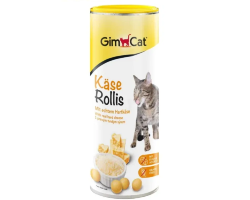 Таблетки Kase-Rollis GimCat для кошек с сыром и витаминами A, E, D 850 таблеток GimCat