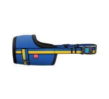 Намордник для собак WAUDOG Nylon, малюнок "Colors of freedom", пластиковий фастекс, розмір XL, О 35-43 см/353-4020