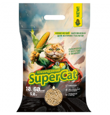 Кукурудзяний наповнювач для котячих туалетів SuperCat комкуючий 5 кг/3540