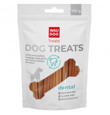 Лакомства для собак Waudog Treats Стоматологическая палочка со вкусом трески 100 г Collar