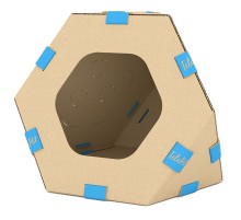 МОДУЛЬНИЙ БУДИНОЧОК ДЛЯ КОТІВ ТЕЛЕПЕТ (440Х440Х370ММ)