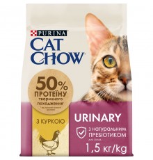 Сухий корм для дорослих кішок Purina Cat Chow Urinary для підтримки здоров'я сечовивідної системи з куркою 1.5 кг
