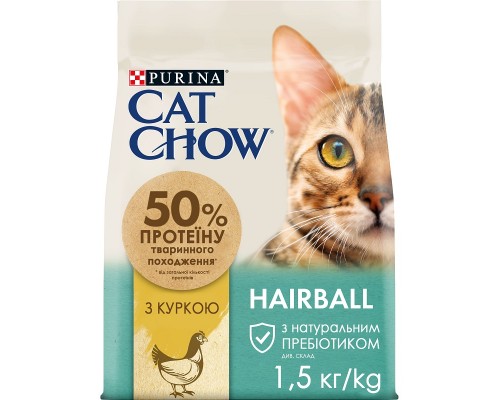 Сухой корм для котов Special Care Hairball Control против образования волосяных шариков с курицей1.5 кг Purina