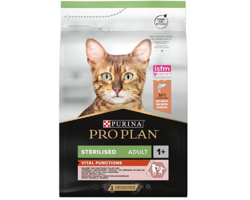 Сухой корм для стерилизованых котов Sterilised Adult Vital Functions с лососем и рисом 1,5 кг Purina