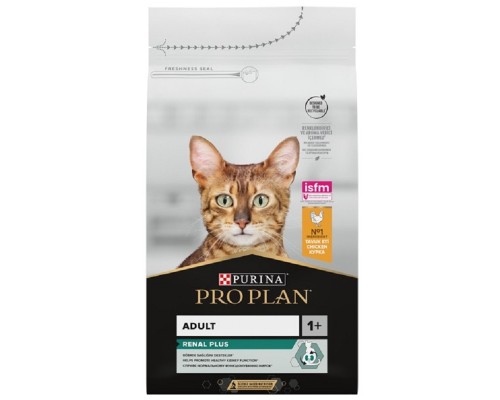 Сухой корм для котов Adult Renal Plus с курицей 1,5 кг Purina