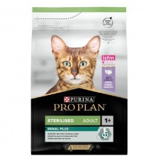 Сухий корм Purina Pro Plan Sterilised Renal Turkey для кастрованих котів та кішок на основі індички з додаванням курки та рису 1.5 кг