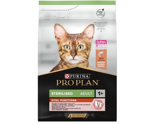 Сухой корм для стерилизованых котов Sterilised Adult Vital Functions с лососем 1,5 кг Purina