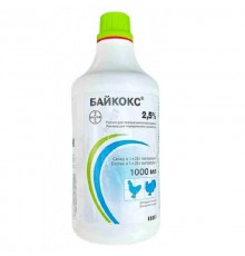 Байкокс 2,5% кокцидіостатик для птиці 1 л Еlanco/Bayer 