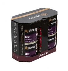 Корм для собак 3+1 консерва Сейвори SAVORY Gourmand говядина 200 г 032701