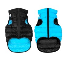Куртка для собак Airyvest двусторонняя S 35 В 45-47 см С 31-36 см черно-голубая Collar