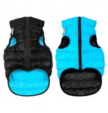 Куртка для собак Airyvest двусторонняя S 35 В 45-47 см С 31-36 см черно-голубая Collar