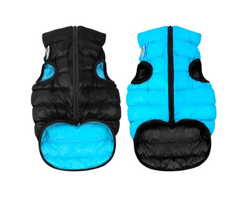 Курточка для собак двостороння чорно-блакитна AiryVest S35 Collar