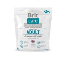 Корм для собак Брит  весом до 25 кг Brit Care GF Adult Salmon and Potato 1кг