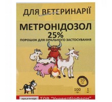 Метронідазол 25% 10 г 