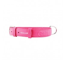 Ошейник  Collar  Glamour с объемной надписью ширина 25 мм  длина 38-49 см розовый 3457 7