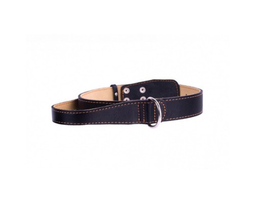 Ошейник Collar с двойной ручной ширина 35 мм  длина 47-62 см черный 0297 1