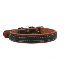 Ошейник  Collar Soft черный верх ширина 25 мм  длина 38-49 см  7202