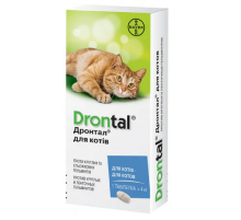 Дронтал №8 таблетки антигельмінтні для котів Bayer