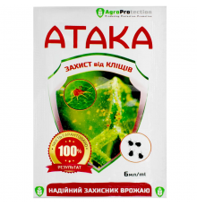 Раствор Супер Атака инсектоакарицид  от клеща 6 мл AgroProtection