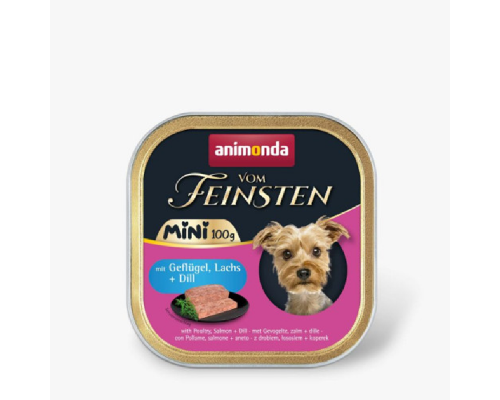 Корм для собак мини Vom Feinsten Adult  Mini   с птицей и лососем 100 г Animonda