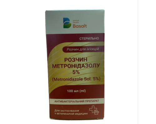 Метронідазол 5% 100 мл Базальт