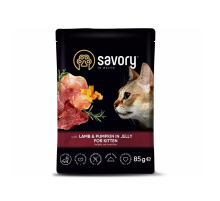 Корм для котят Adult Cat Pouch ягненок тыква 85 г Savory