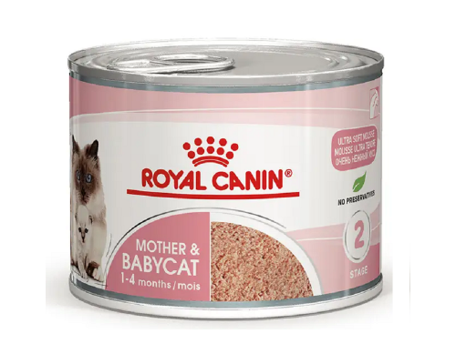 Корм для кошенят Роял Royal Canin Mother & Babycat, консерви для кошенят 195 г