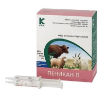 Суспензия в шприц-тубе Пеникан П для лечения мастита 10 г Kela