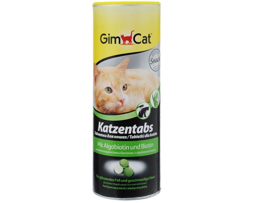 Таблетки Katzentabs GimCat для кошек с алгобиотином и биотином 710 таблеток GimCat