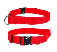 Нашийник Dog Extreme нейлон з ручкою червоний 40 мм х 55-75см COLLAR 67053