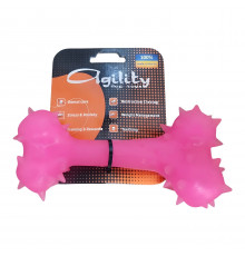 Игрушка для собак AGILITY косточка 15 см, розовая