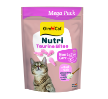Таблетки GimCat NUTRI Taurine Bites Quark  для кішок із сиром та таурином 354 таблеток GimCat термін 12.2026