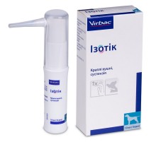 Капли ушные для собак Изотик для лечения отита 10 мл 10 доз Virbac