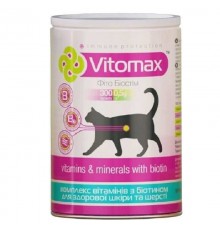 Витамины Vitomax для кошек с биотином для блеска шерсти 300 таблеток Vitomax срок 09.2026