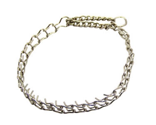 Ошейник - цепь для собак полустрогий никель №2D 45 см  Фауна