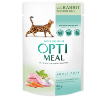 Корм для котов Rabbit Carrot Jelly с кроликом в морковном желе 85 г Optimeal