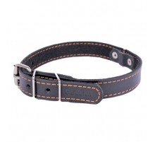 Ошейник Collar одинарный с синтепоном ширина 20 мм  длина 32-40 см черный 0137 1