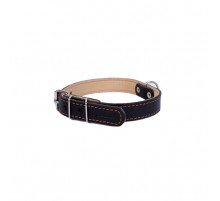 Ошейник  Collar  двойной ширина 20 мм  длина 32-40 см черный 01411