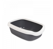 Туалет для котів і кішок Comfort М 41*30*13,5 см сірий Природа