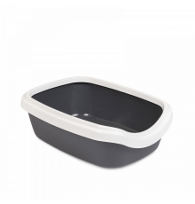 Туалет для котов и кошек Comfort М 41*30*13,5 см серый Природа