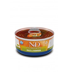 Вологий корм для котов Фармна Farmia N&D Grain Free PUMPKIN DUCK ADULT з гарбузом, качкою 70 г 