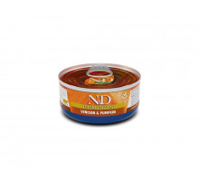Влажный корм для котов Фармина Farmia N&D Grain Free PUMPKIN VENISON ADULT с тыквой,  олениною 70 г