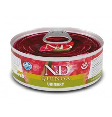 Влажный корм для котов Фармина Farmia N&D QUINOA URINARY, DUCK & CRANBERRY ADULT для проф. мочекаменной болезни, утка, киноа, клюква и ромашка 80 г
